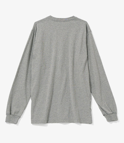 L/S Crew Neck Tee - Nepenthes Special - Heather Grey