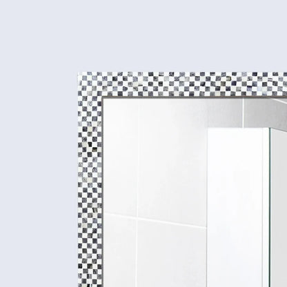 Handmade Make To Order Checkered Mirror Bone Inlay Collection in 9 Sizes