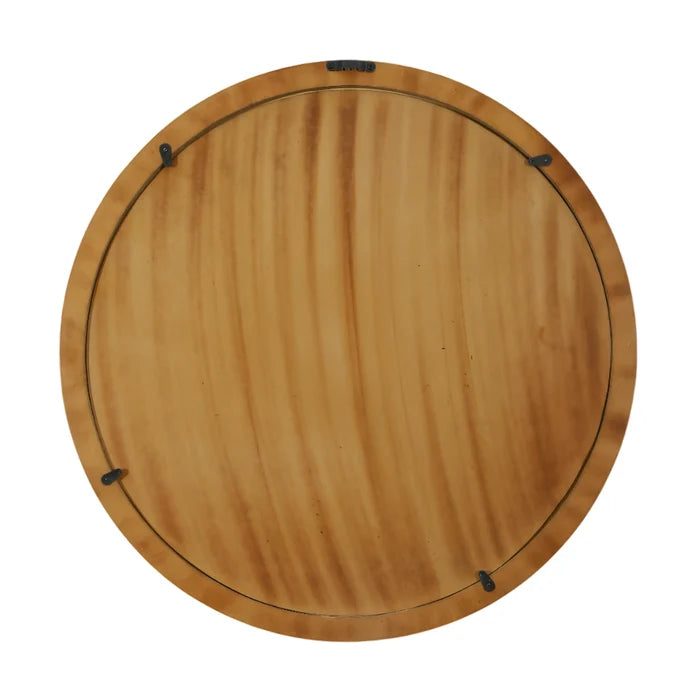 make to order round black white striped radial pattern wall hanging mirror frame 18