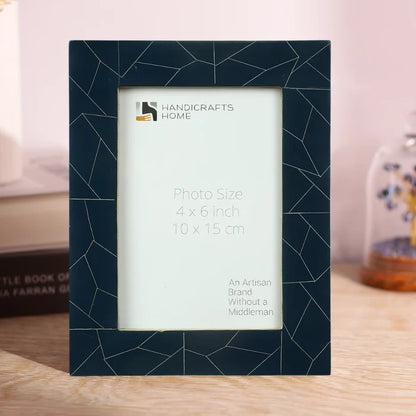 Midnight Blue Resin Inlay Picture Frame | Bluzaic Collection | 4x6 5x7