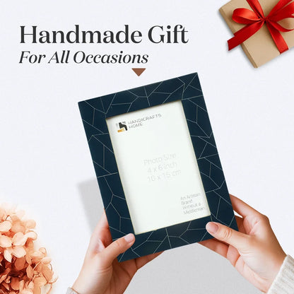 Midnight Blue Resin Inlay Picture Frame | Bluzaic Collection | 4x6 5x7