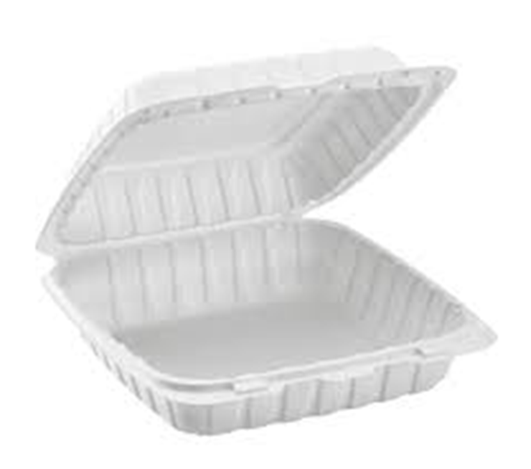 Mineral Container 1 Compartment White - 9" x 9" x 3"