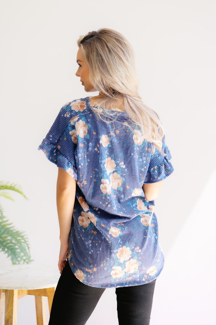 Moonlit Petals Top