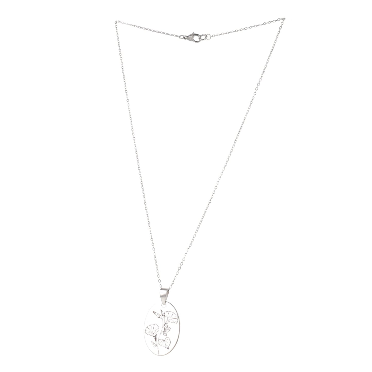 September Birth Flower Necklace - Morning Glory