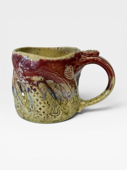 Mug, bumpy - Candy Red  3