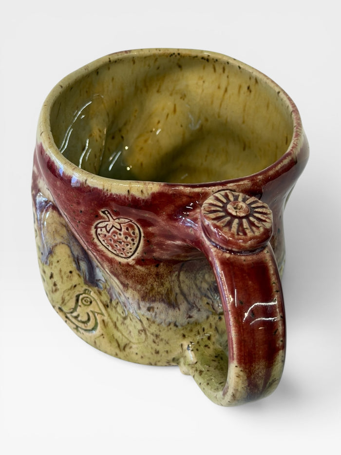 Mug, bumpy - Candy Red  3