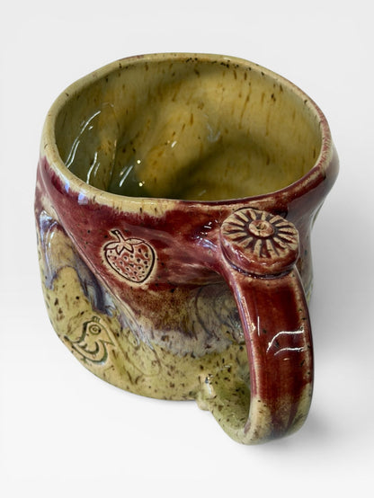 Mug, bumpy - Candy Red  3