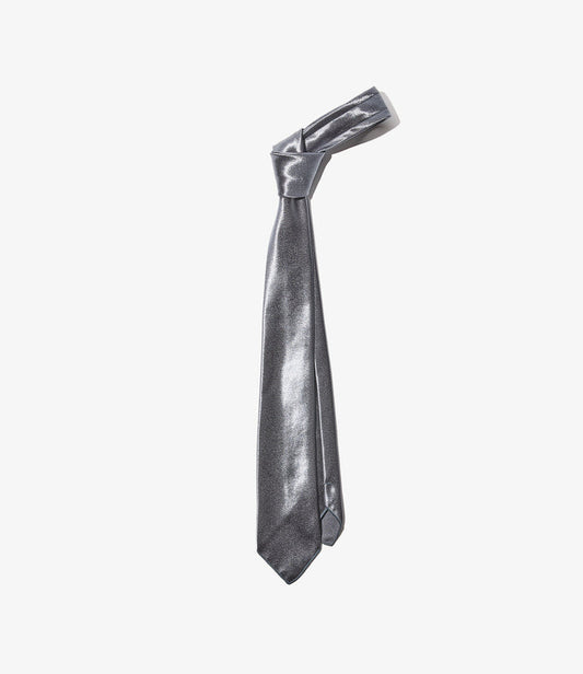 Neck Tie - Charcoal Polyester Sateen