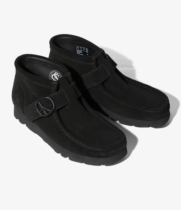 Needles x Clarks - Wallabee Strap Boots - Black