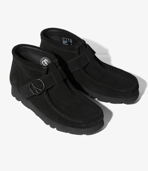 Needles x Clarks - Wallabee Strap Boots - Black