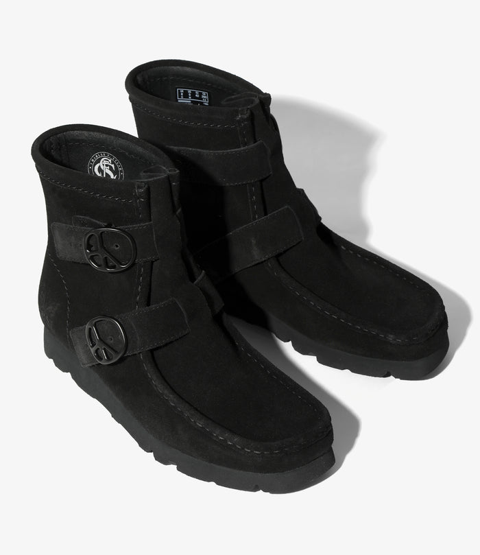 Needles x Clarks - Wallabee Strap Hi - Black