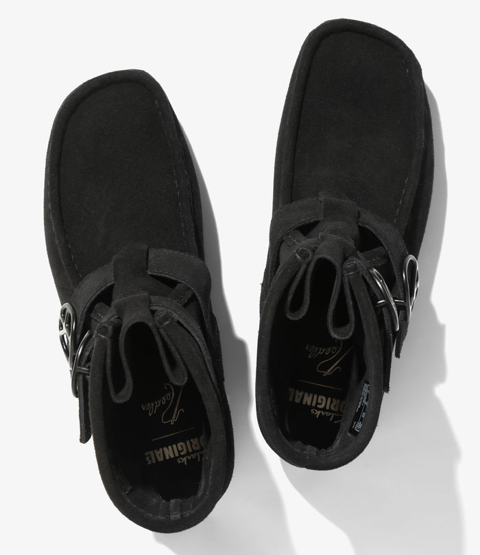 Needles x Clarks - Wallabee Strap Hi - Black