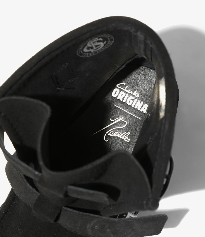 Needles x Clarks - Wallabee Strap Hi - Black