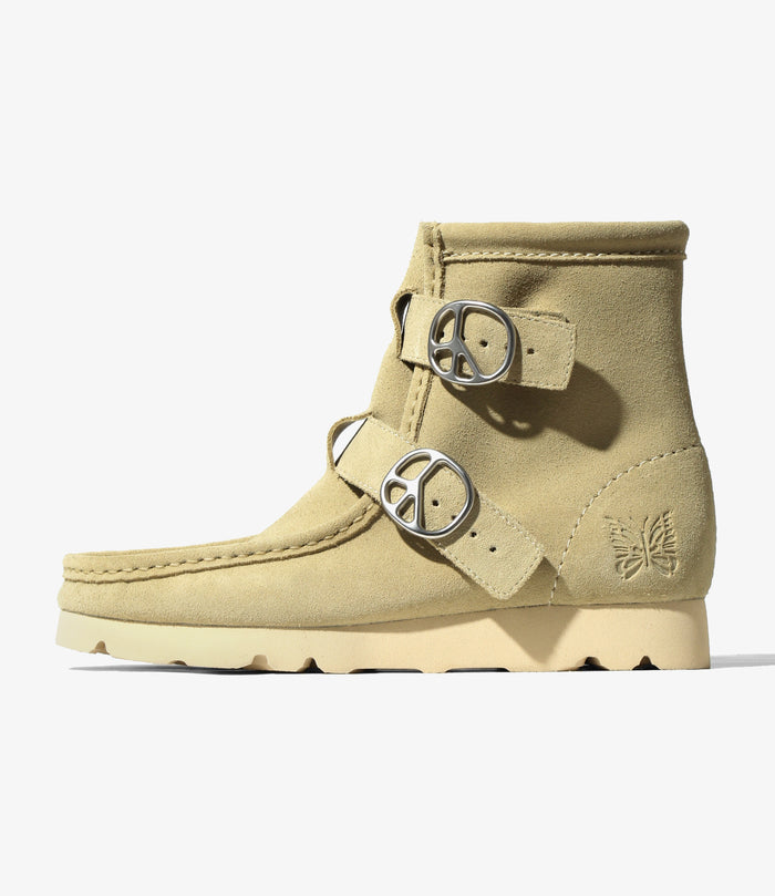 Needles x Clarks - Wallabee Strap Hi - Maple