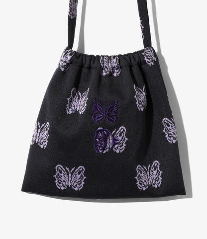Needles x Kae Tanaka Elastic Pochette - Black - Poly Jacquard