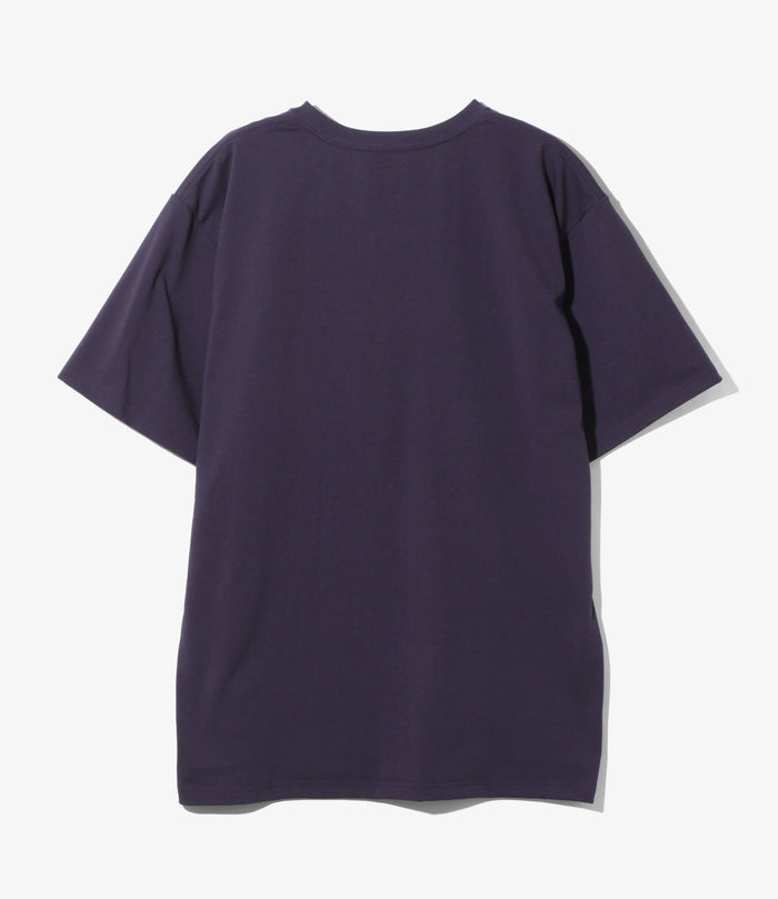 Needles x Kae Tanaka S/S Crew Neck Tee - Eggplant - Poly Jersey / KT Papillon