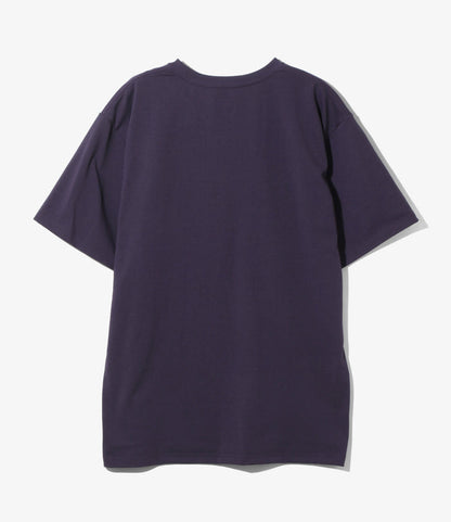 Needles x Kae Tanaka S/S Crew Neck Tee - Eggplant - Poly Jersey / KT Papillon