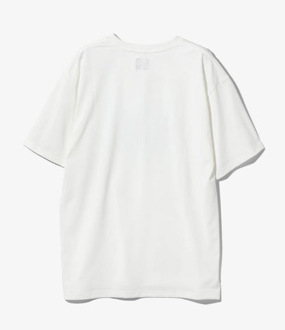 Needles x Kae Tanaka S/S Crew Neck Tee - Off White - Poly Jersey / KT Papillon