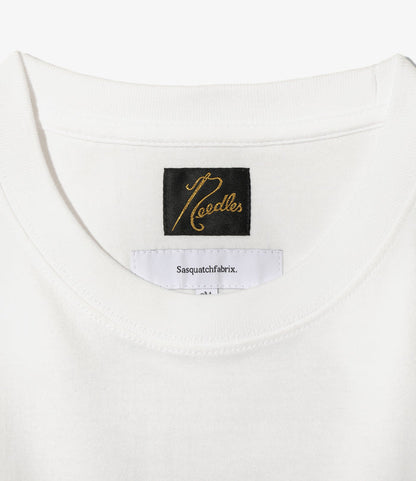 Needles x Sasquatchfabrix - Slowgun Tee - White - Peace to World