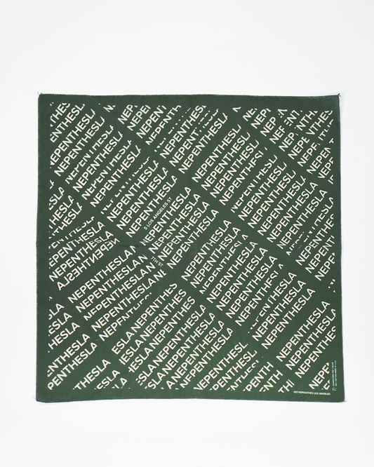 Nepenthes Los Angeles - Map Bandana - Olive