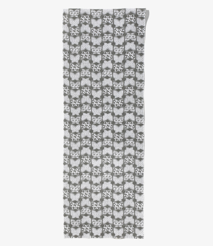 Nepenthes Special - Tenugui - Charcoal - Papillon Print