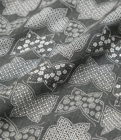 Nepenthes Special - Tenugui - Charcoal - Papillon Print
