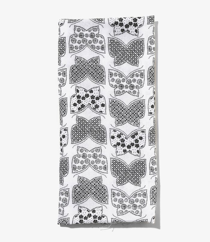 Nepenthes Special - Tenugui - White - Papillon Print