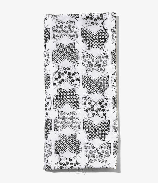 Nepenthes Special - Tenugui - White - Papillon Print
