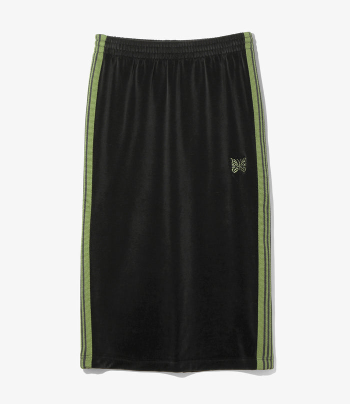 Nepenthes Special - Women's Pencil Skirt - Black - C/PE Velour