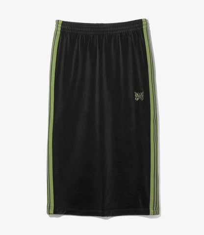 Nepenthes Special - Women's Pencil Skirt - Black - C/PE Velour