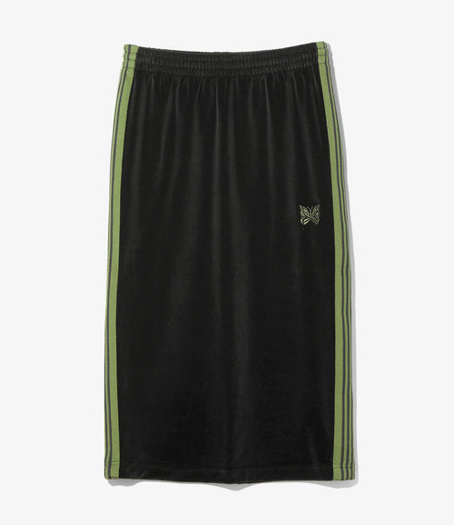 Nepenthes Special - Women's Pencil Skirt - Black - C/PE Velour