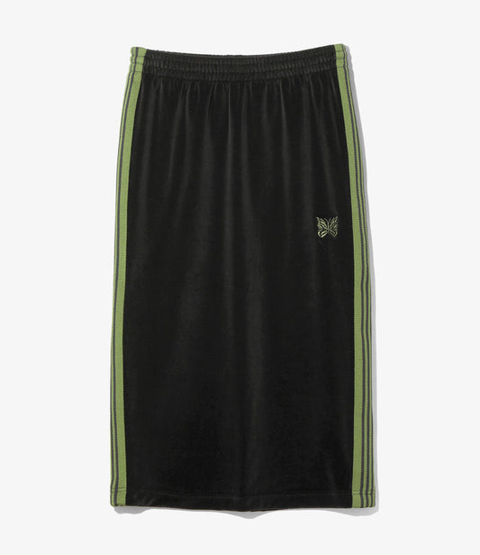 Nepenthes Special - Women's Pencil Skirt - Black - C/PE Velour