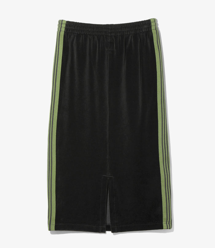 Nepenthes Special - Women's Pencil Skirt - Black - C/PE Velour