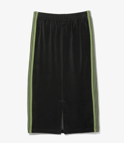 Nepenthes Special - Women's Pencil Skirt - Black - C/PE Velour