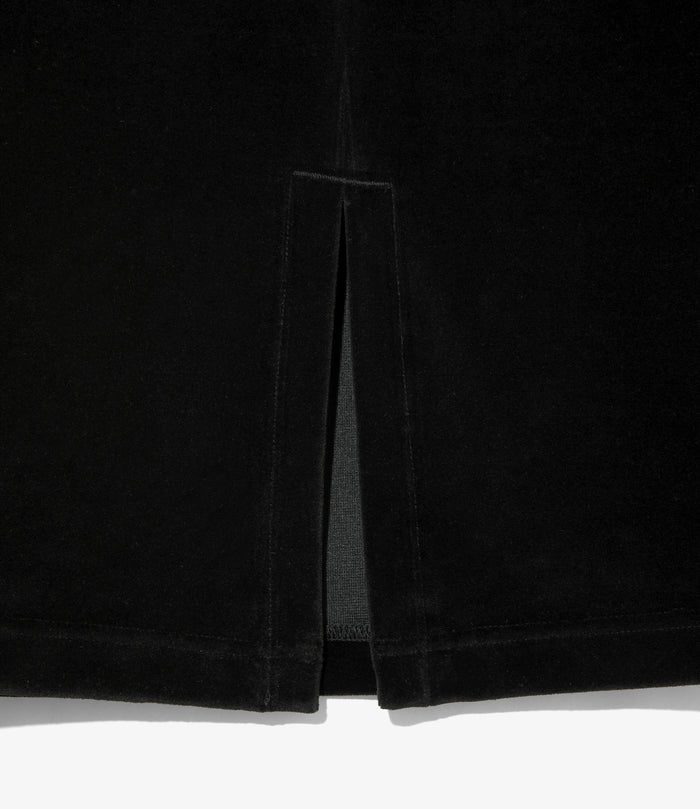 Nepenthes Special - Women's Pencil Skirt - Black - C/PE Velour
