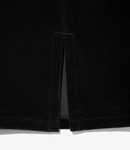 Nepenthes Special - Women's Pencil Skirt - Black - C/PE Velour