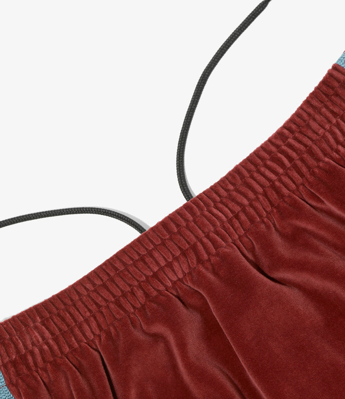 Nepenthes Special - Women's Pencil Skirt - Burgundy - C/PE Velour