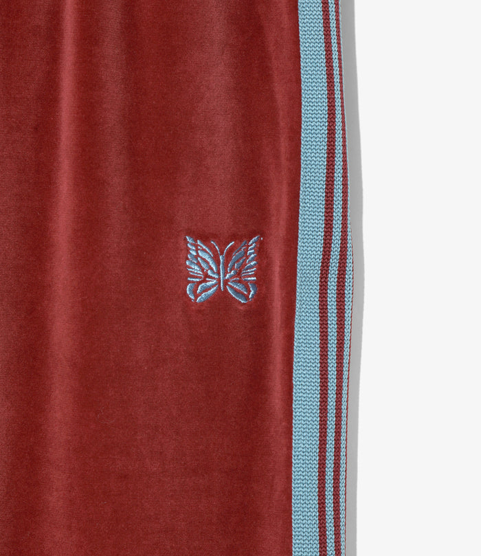 Nepenthes Special - Women's Pencil Skirt - Burgundy - C/PE Velour