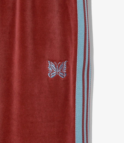 Nepenthes Special - Women's Pencil Skirt - Burgundy - C/PE Velour