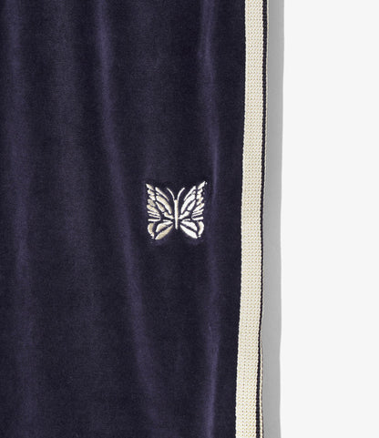 Nepenthes Special - Women's Pencil Skirt - Navy - C/PE Velour