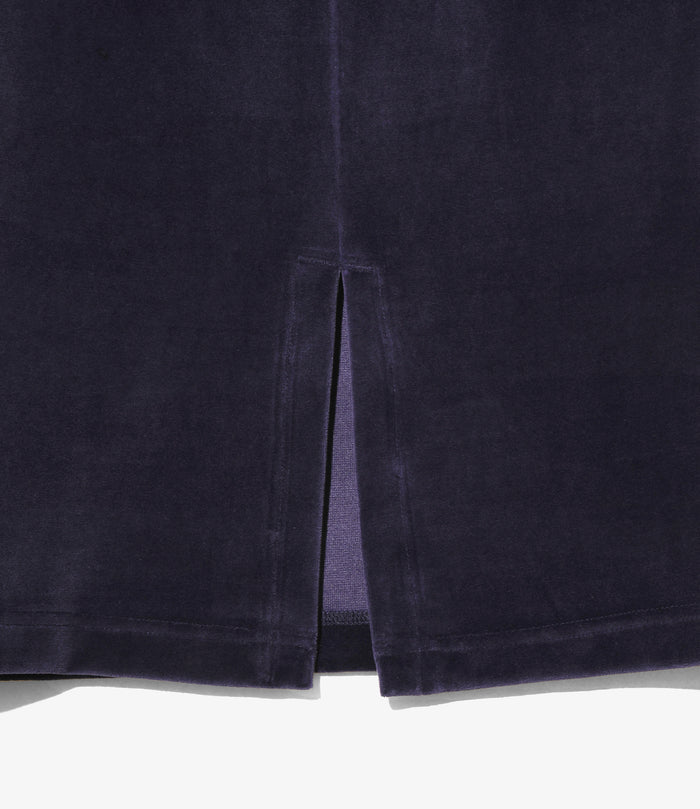 Nepenthes Special - Women's Pencil Skirt - Navy - C/PE Velour
