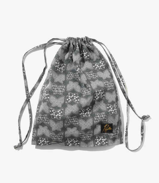 Nepenthes Special String Bag - Charcoal - Papillon Print