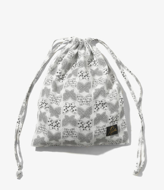 Nepenthes Special String Bag - White - Papillon Print