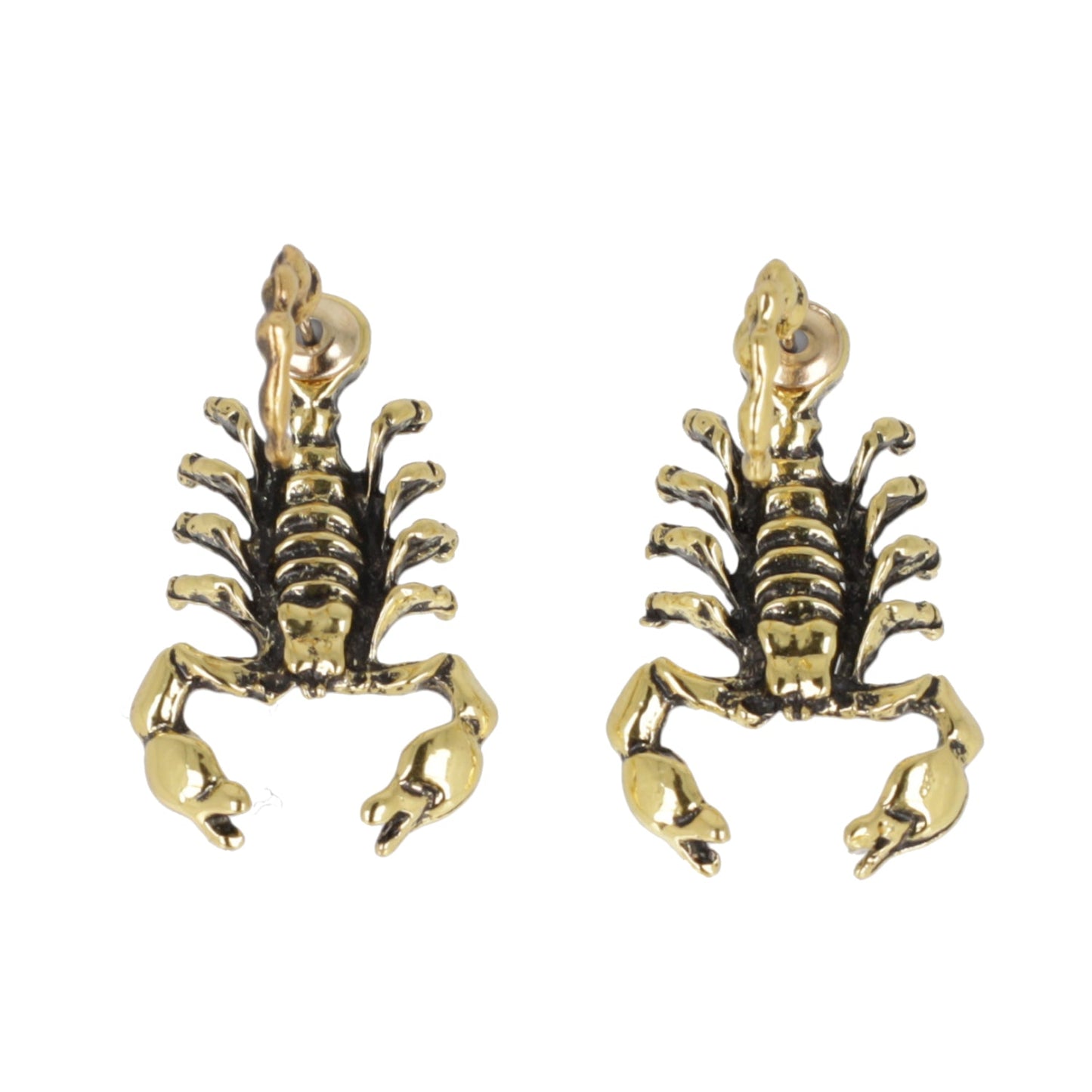 Scorpion 2 Piece Stud Earrings (Gold Plated)