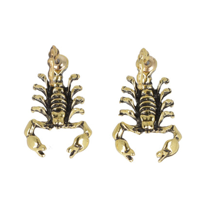 Scorpion 2 Piece Stud Earrings (Gold Plated)