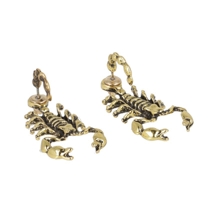 Scorpion 2 Piece Stud Earrings (Gold Plated)