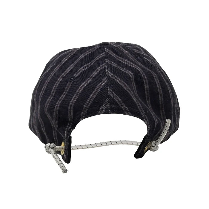 NLA x WHR - Cord Hat - Navy Regimental Stripe Printed Corduroy