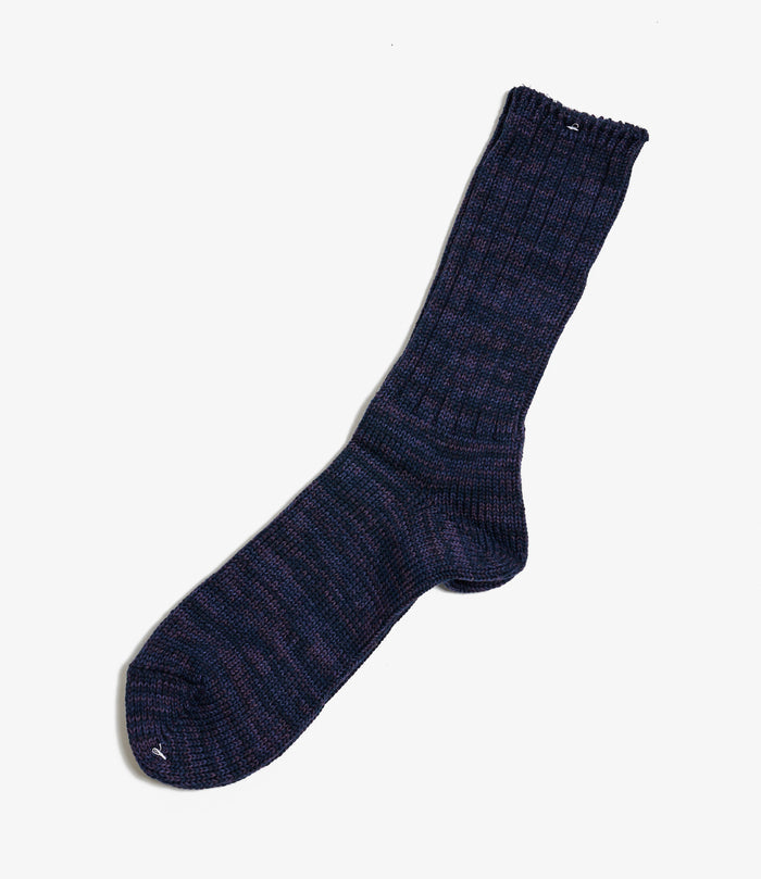 NNY x Anonymousism - Knitted Socks - Navy/Purple