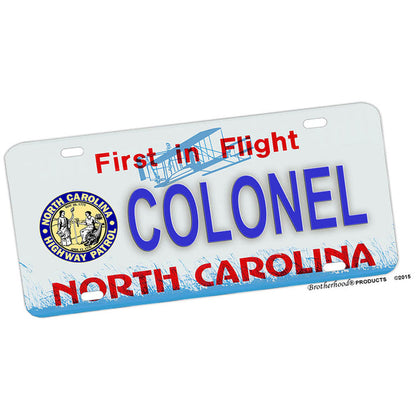 North Carolina State Highway Patrol Ranks License Plate