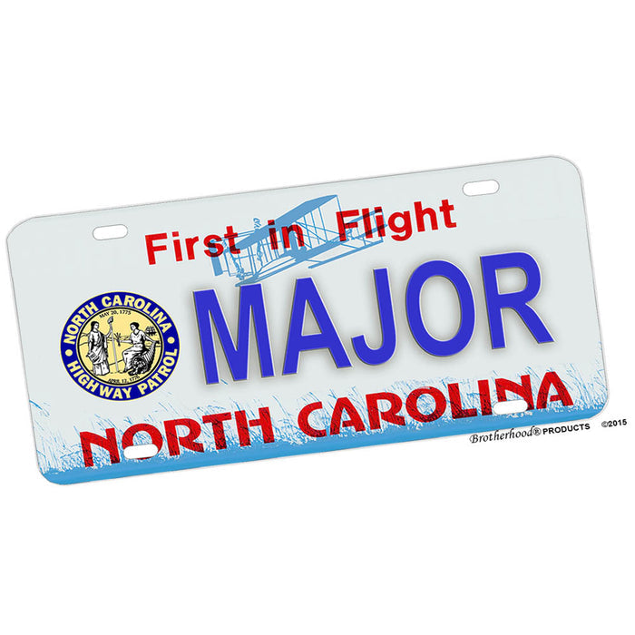 North Carolina State Highway Patrol Ranks License Plate